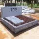 מצבה זוגית מאבן חברון ושיש בעיצוב של שגב מצבות
